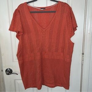 Torrid orange knit top